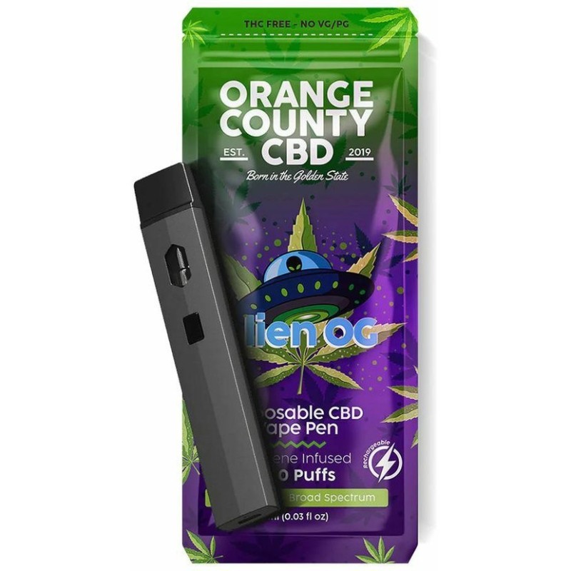 Orange County CBD Vape Pen Alien OG, 600mg CBD, (1ml)