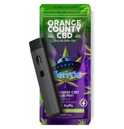 Orange County CBD Vape Pen Alien OG, 600mg CBD, (1ml)