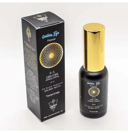 Golden Buds Golden Buds 'Golden Eye' (Focus) Spray, 10%, 2000 mg CBD /