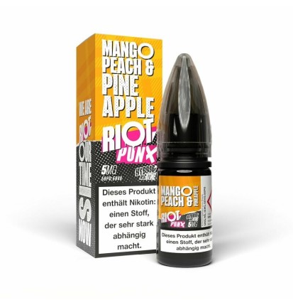 Riot Salt - PUNX - Mango, Pfirsich & Ananas - Hybrid Nic Salt - 10ml