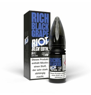 Riot Squad Riot Salt - Black Edition - Rich Black Grape - Hybrid Nic S