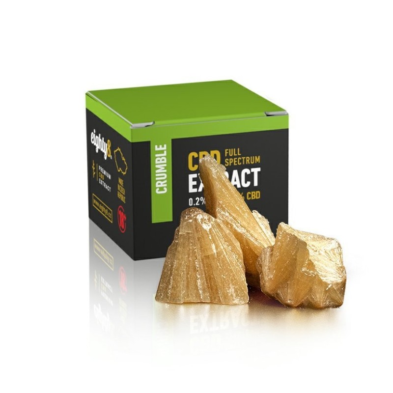 Eighty8 Crumble Extrakt 85% CBD, THC 0,2%, 1g