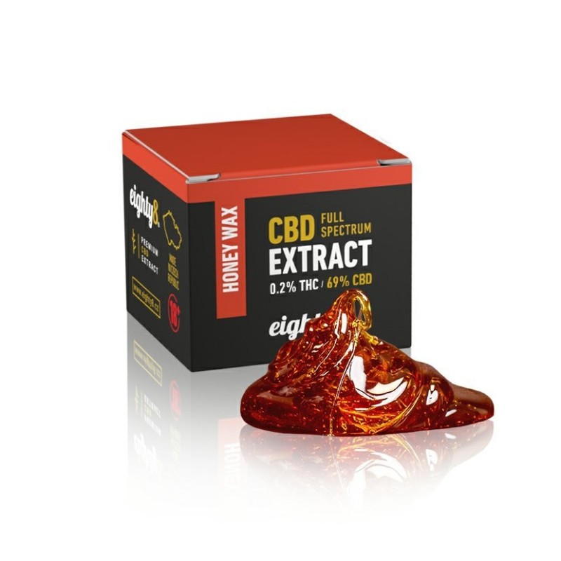 Eighty8 Honey wax Extrakt 69% CBD, THC 0,2%, 1g