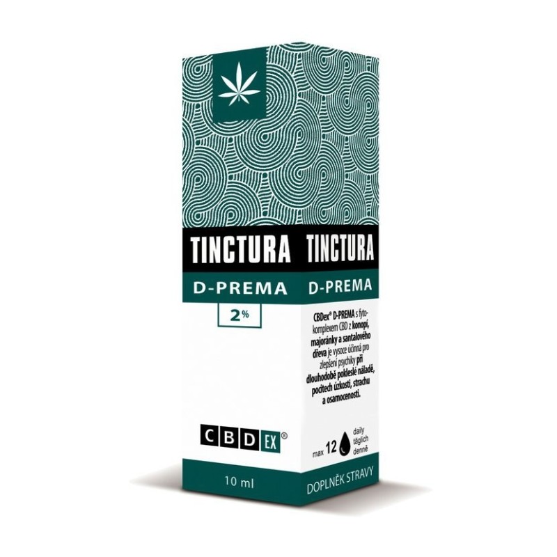 CBDex Tinctura D-PREMA 2% 10 ml