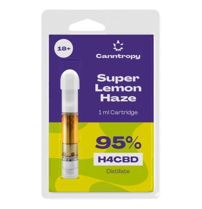 Canntropy Canntropy H4CBD Cartridge Super Lemon Haze, 95% H4CBD, (1ml)