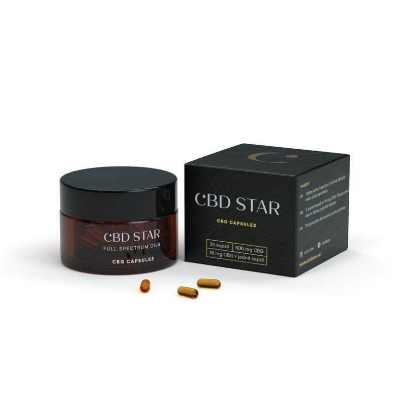 CBD Star Kapseln CBG 5%, 500 mg, 30 Kapseln