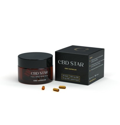 CBD Star Kapseln CBG 5%, 500 mg, 30 Kapseln