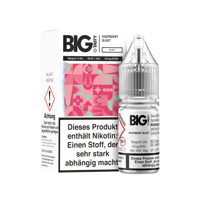 Big Tasty - Blast Series - Raspberry Blast - Nikotinsalz Liquid