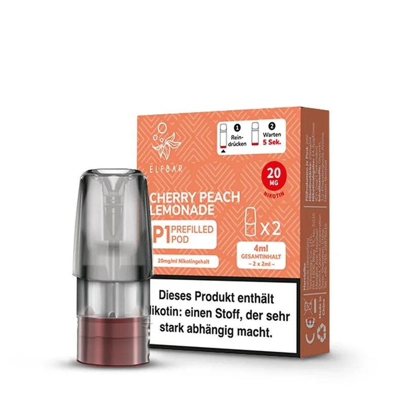 ELF Bar - Mate 500 - Prefilled Pods (2 Stück) - Cherry Peach Lemonade - 20mg/ml