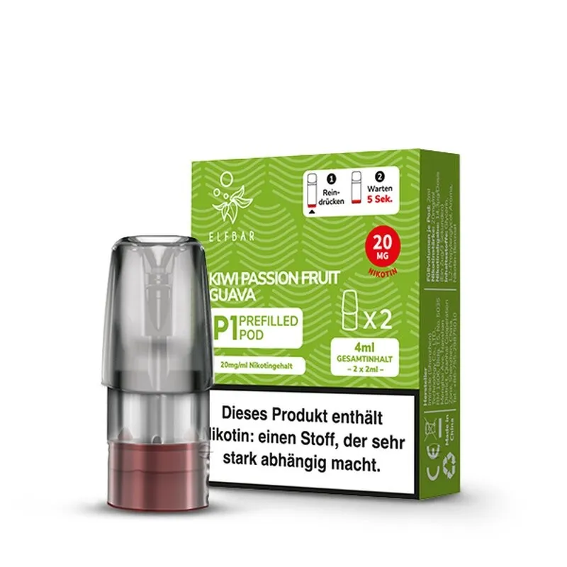 ELF Bar - Mate 500 - Prefilled Pods (2 Stück) - Kiwi Passion Fruit Guava - 20mg/ml