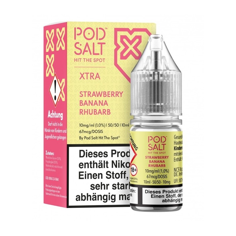 Pod Salt X STRAWBERRY BANANA RHUBARB Nikotinsalzliquid