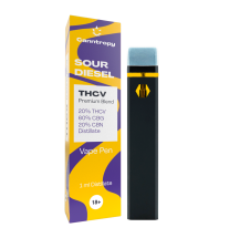 Canntropy Canntropy THCV Vape Pen Sour Diesel, 20% THCV, 60% CBG, 20% 