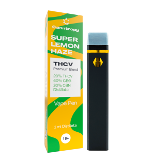 Canntropy Canntropy THCV Vape Pen Super Lemon Haze, 20% THCV, 60% CBG,