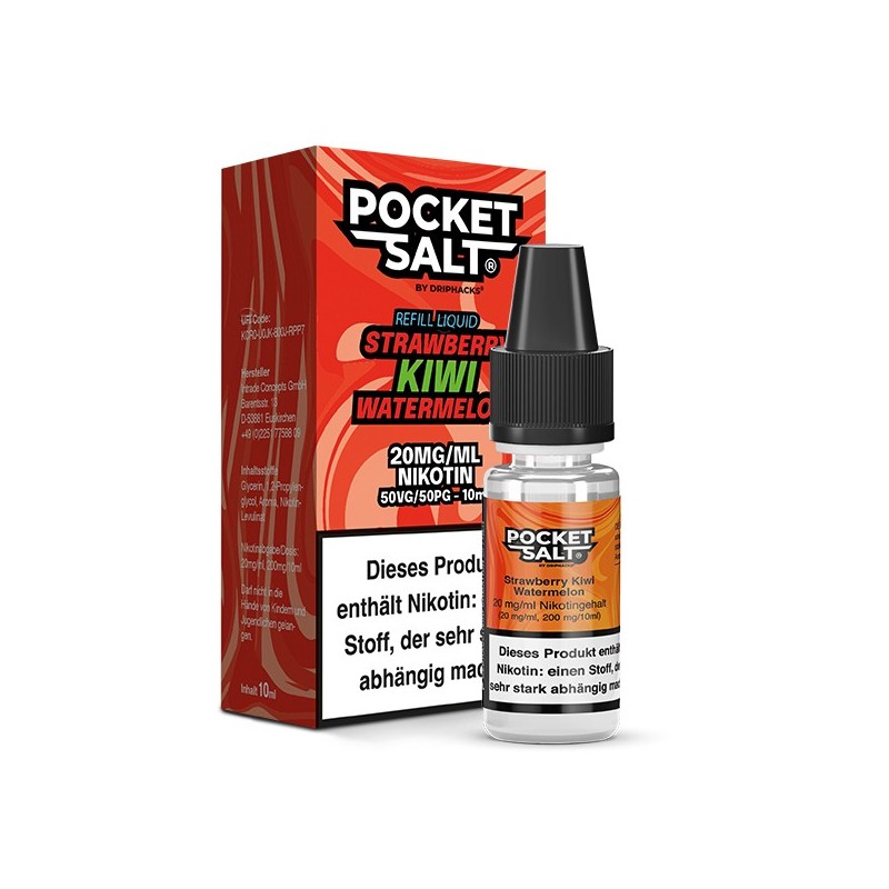 POCKET SALT Strawberry Kiwi Watermelon Nikotinsalz Liquid 10 ml