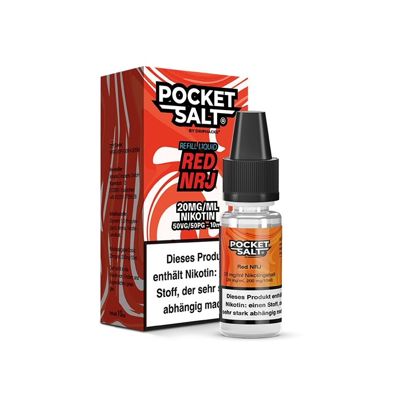 POCKET SALT Red NRJ Nikotinsalz Liquid 10 ml