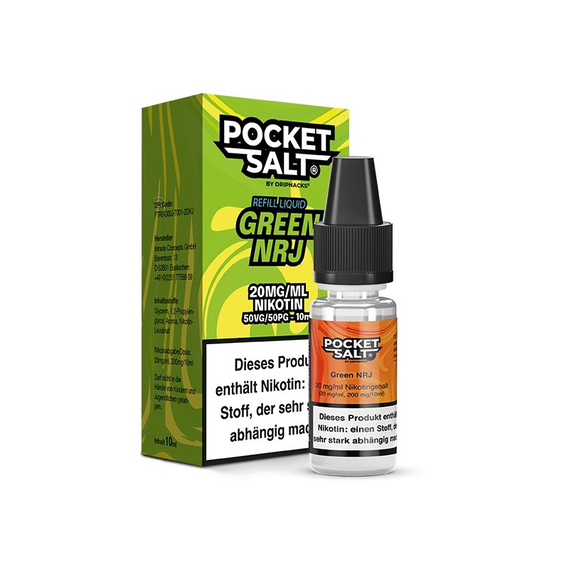 POCKET SALT Green NRJ Nikotinsalz Liquid 10 ml