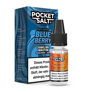 Drip Hacks POCKET SALT Blueberry Nikotinsalz Liquid 10 ml