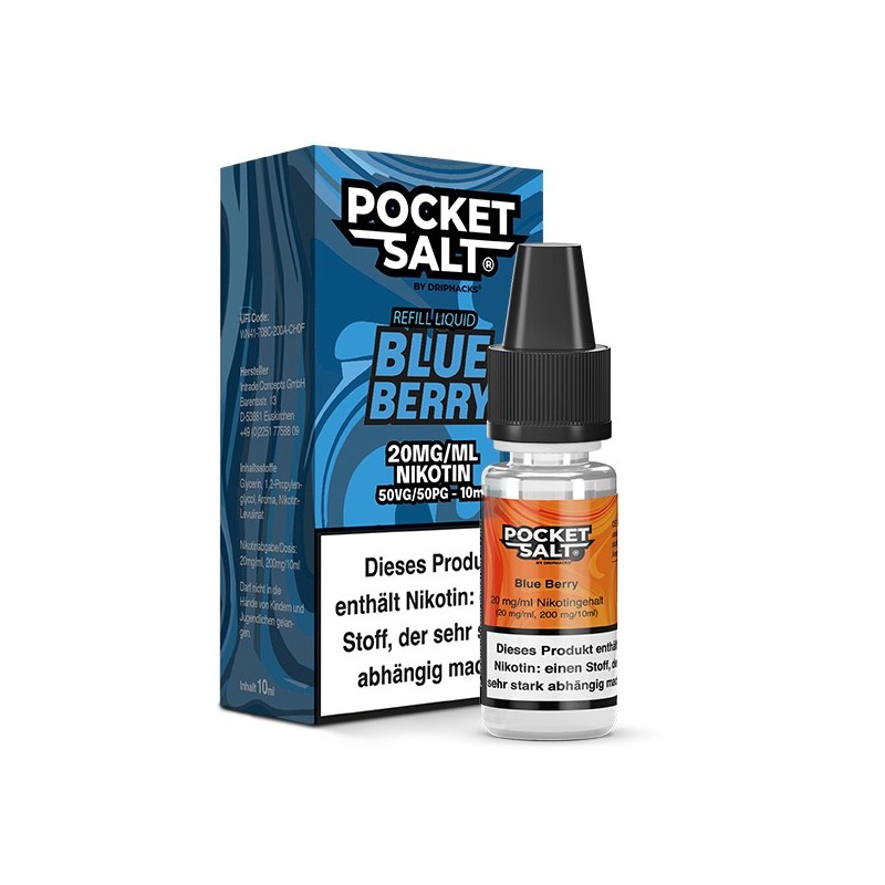 POCKET SALT Blueberry Nikotinsalz Liquid 10 ml