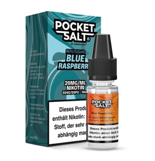 Drip Hacks POCKET SALT Blue Raspberry Nikotinsalz Liquid 10 ml