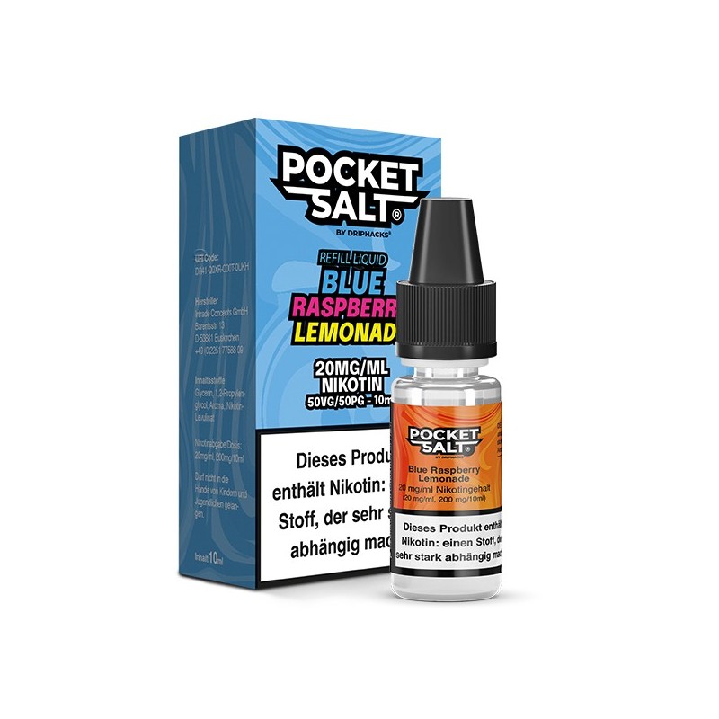 POCKET SALT Blue Raspberry Lemonade Nikotinsalz Liquid 10 ml