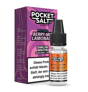 Drip Hacks POCKET SALT Berry Mix Lemonade Nikotinsalz Liquid 10 ml