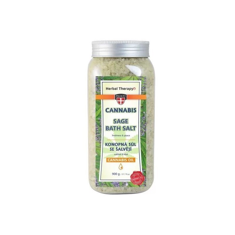 Palacio Cannabis & Salbei Badesalz, 900 g