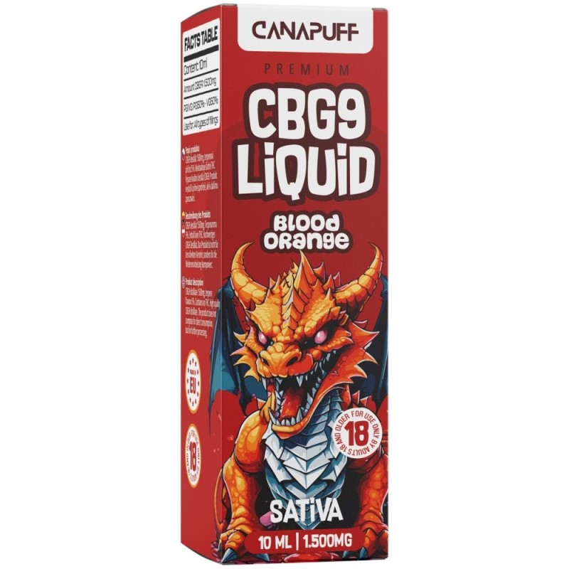 CanaPuff CBG9 Flüssige Blutorange, 1500 mg