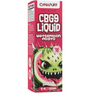 CanaPuff CanaPuff CBG9 Flüssiger Wassermelonen-Mojito, 1500 mg