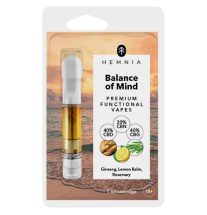 Hemnia Hemnia Patrone Balance of Mind – 40 % CBD, 40 % CBG, 20 % CBN, 