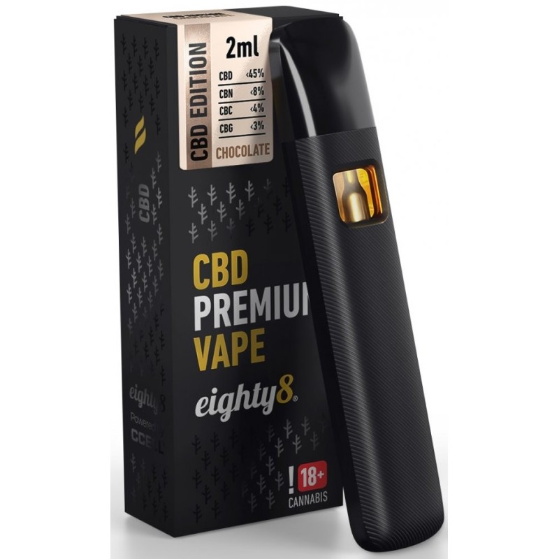 Eighty8 CBD Vape Pen Premium Schokolade, 45 % CBD, 2 ml