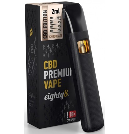 Eighty8 CBD Vape Pen Premium Schokolade, 45 % CBD, 2 ml