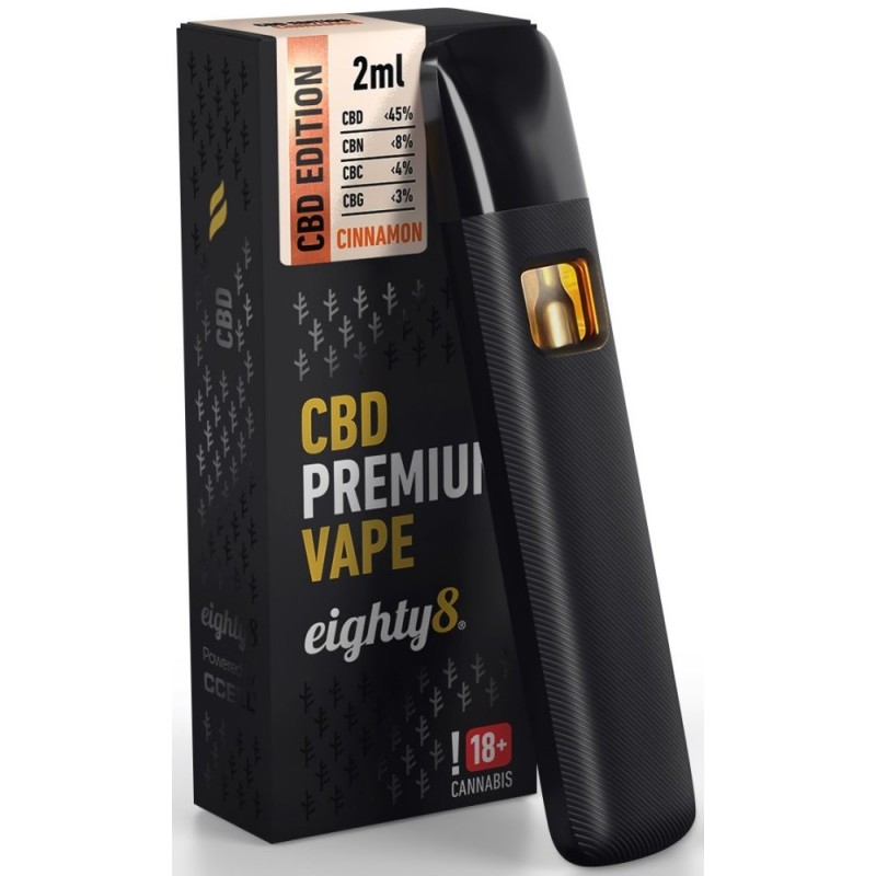 Eighty8 CBD Vape Pen Premium Zimt, 45 % CBD, 2 ml