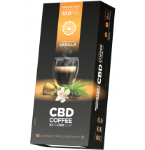 Multitrance CBD Vanille-Kaffee-Kapseln (10 mg CBD) - Karton (10 Schach