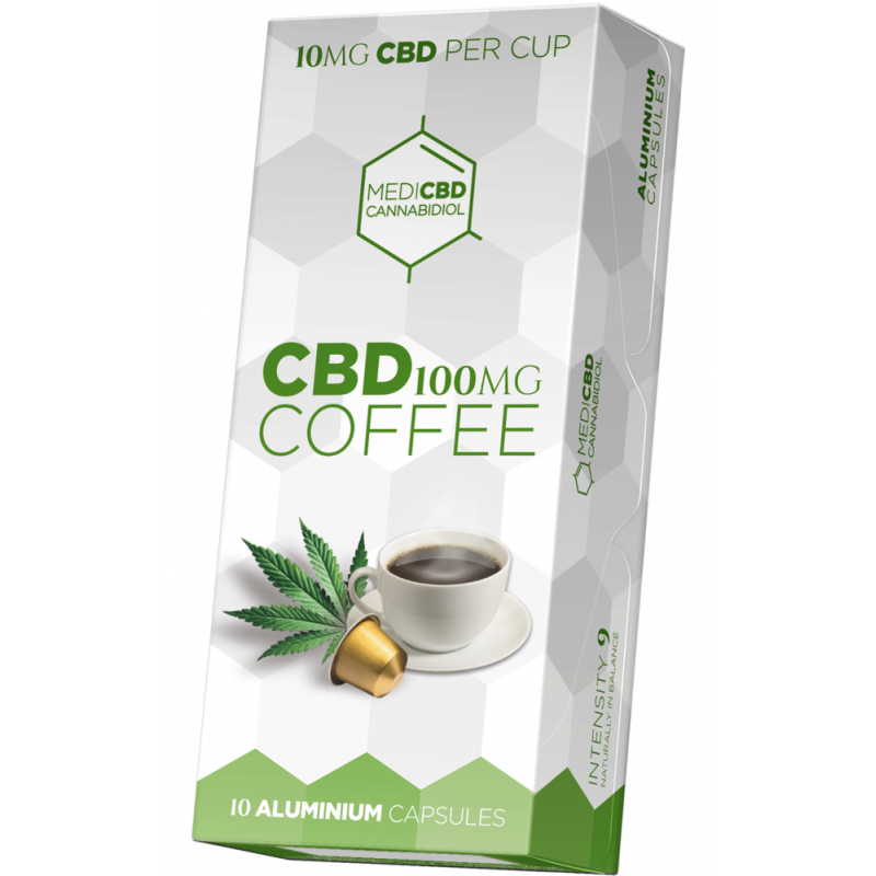 MediCBD Kaffeekapseln (10mg CBD) - Karton (10 Schachteln)