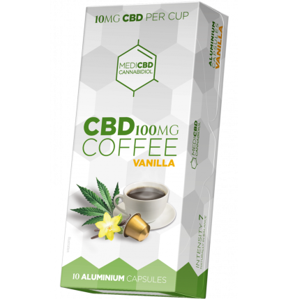 Multitrance MediCBD Vanille-Kaffee-Kapseln (10 mg CBD) – Karton (10 Sc