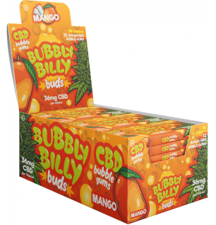 Multitrance Bubbly Billy Buds Kaugummi mit Mangogeschmack (36mg CBD), 