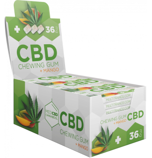 Multitrance MediCBD Mango CBD Kaugummi (36mg CBD), 24 Schachteln im Di