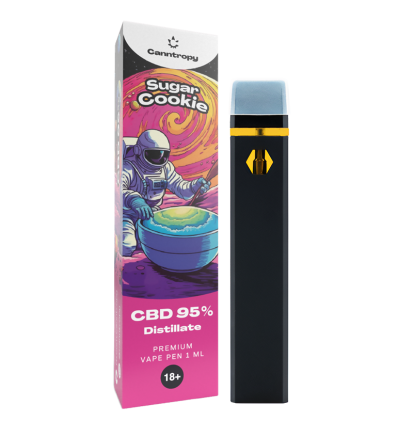 Canntropy Canntropy CBD Einweg-Vape-Pen Sugar Cookie, CBD 95 %, 1 ml