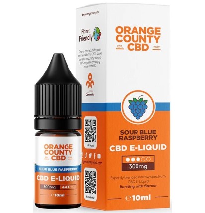 Orange County CBD E-Liquid Saure Blaue Himbeere, CBD 300 mg, 10 ml