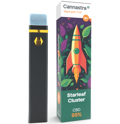 Cannastra Cannastra CBD Einweg-Vape-Pen Starleaf Cluster, CBD 95 %, 1 