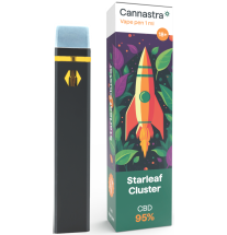 Cannastra Cannastra CBD Einweg-Vape-Pen Starleaf Cluster, CBD 95 %, 1 