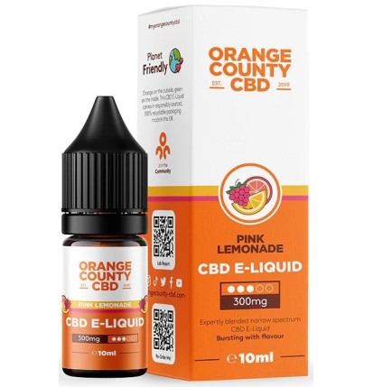 Orange County CBD E-Liquid Pink Lemonade, CBD 300 mg, 10 ml