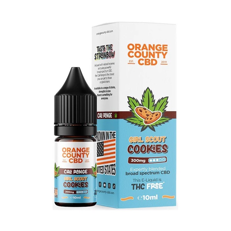 Orange County CBD E-Liquid Girl Scout Cookies, CBD 300 mg, 10 ml