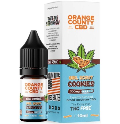 Orange County CBD E-Liquid Girl Scout Cookies, CBD 300 mg, 10 ml