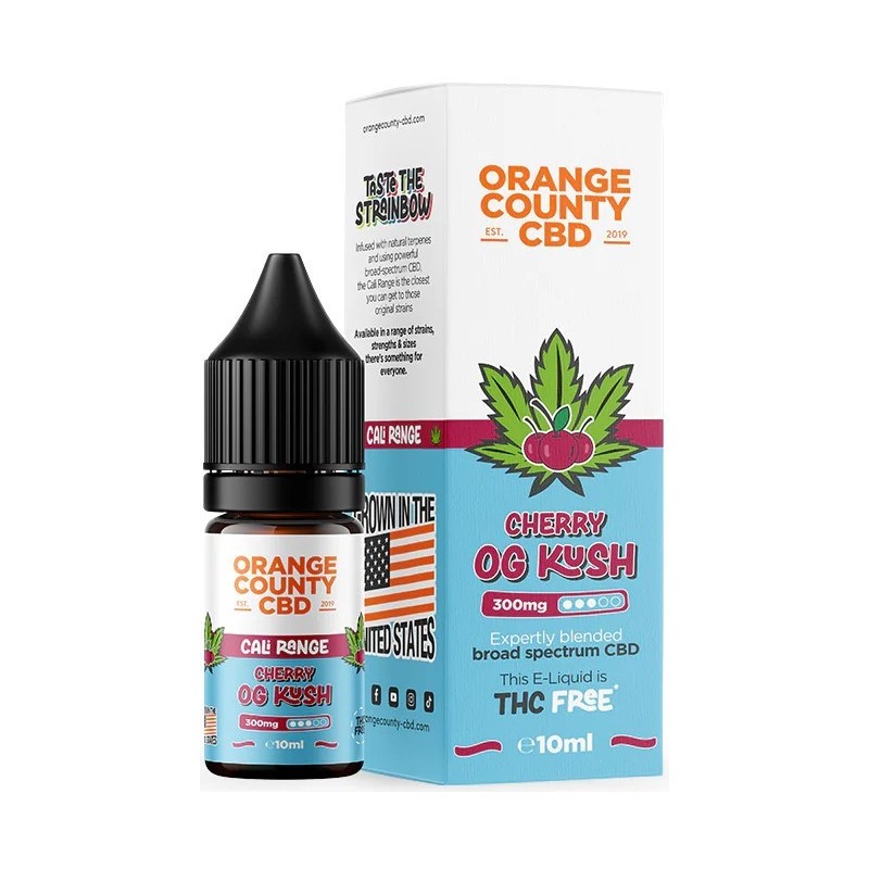 Orange County CBD E-Liquid Cherry OG Kush, CBD 300 mg, 10 ml