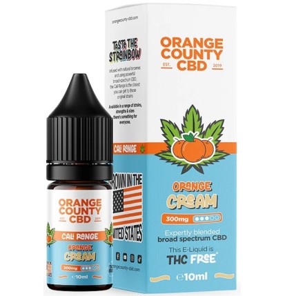 Orange County CBD E-Liquid Orange Cream, CBD 300 mg, 10 ml