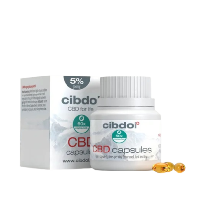 Cibdol Gelkapseln 5 % CBD, 500 mg CBD, 60 Kapseln