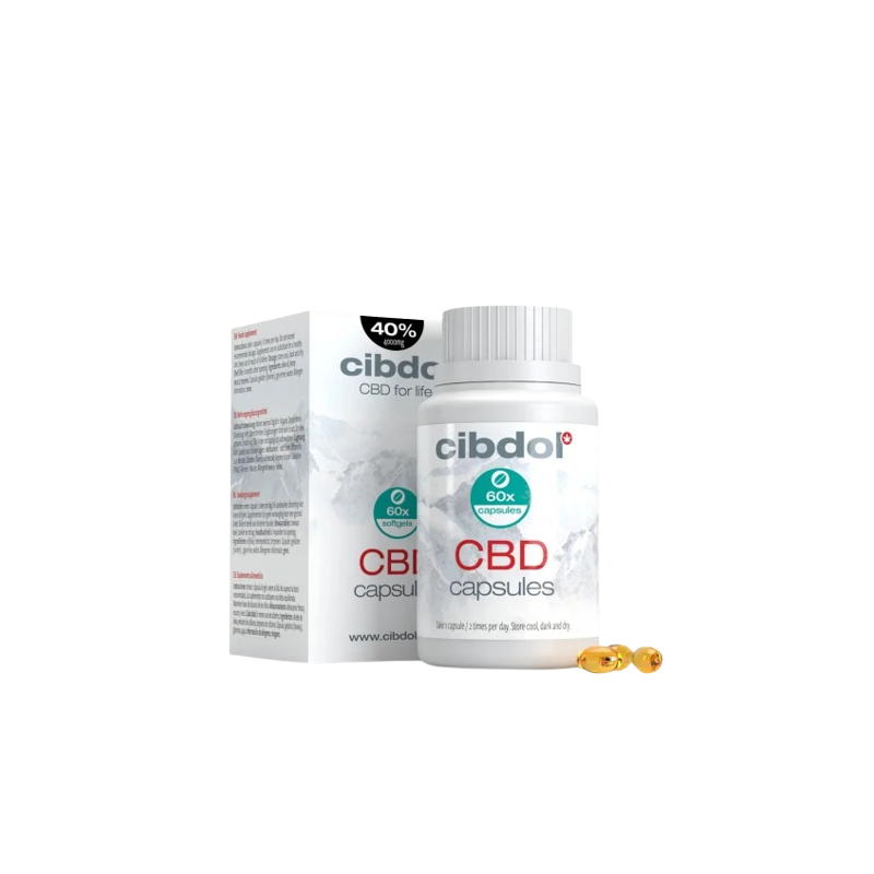 Cibdol Gelkapseln 40 % CBD, 4000 mg CBD, 60 Kapseln