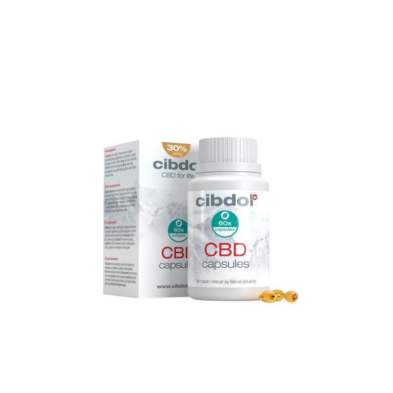 Cibdol Gelkapseln 30 % CBD, 3000 mg CBD, 60 Kapseln