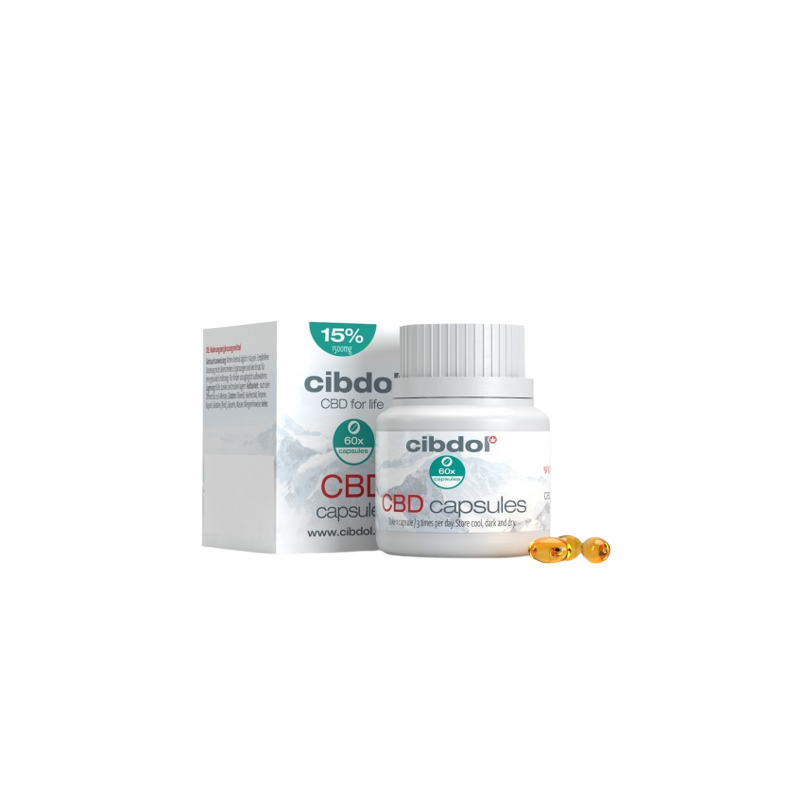 Cibdol Gelkapseln 15 % CBD, 1500 mg CBD, 60 Kapseln